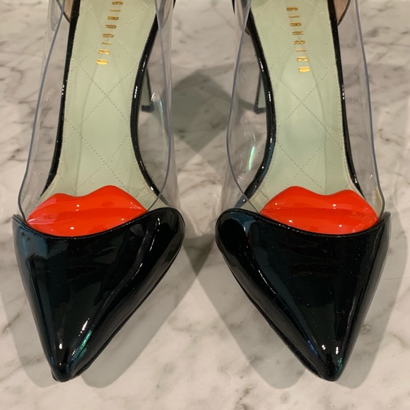 giannico Shoes - Giannico Italian Stiletto Lip Clear Heels -s51